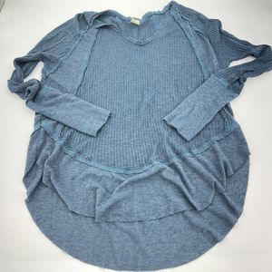 Free People We the Free Catalina Thermal Long Sleeve Top Size Medium